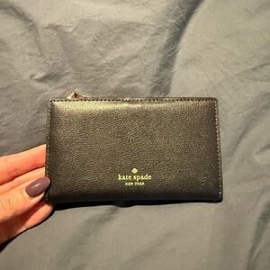 Kate Spade Black Leather Card Holder